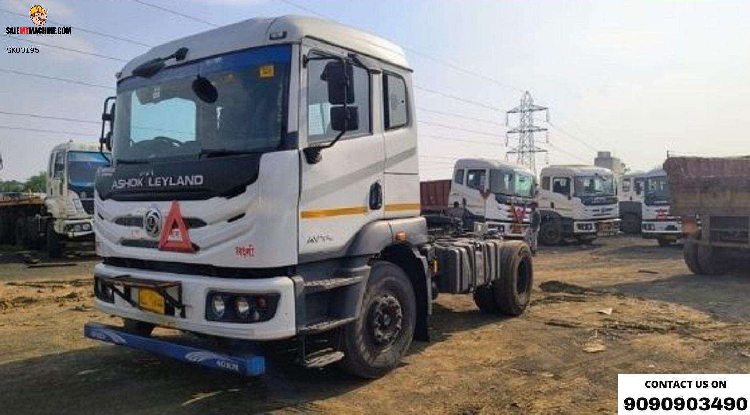 ASHOK LEYLAND CAB WITH 40 FT FLAT BED TRAILER